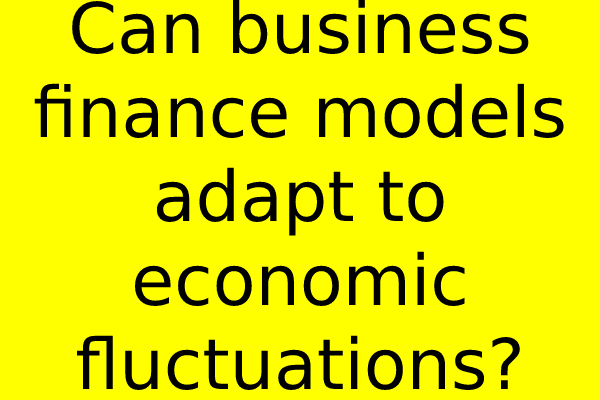 Can business finance models adapt to economic fluctuations?