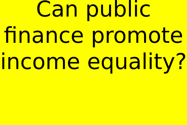 Can public finance promote income equality?