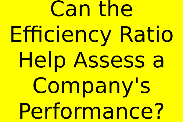 Can the Efficiency Ratio Help Assess a Company’s Performance?