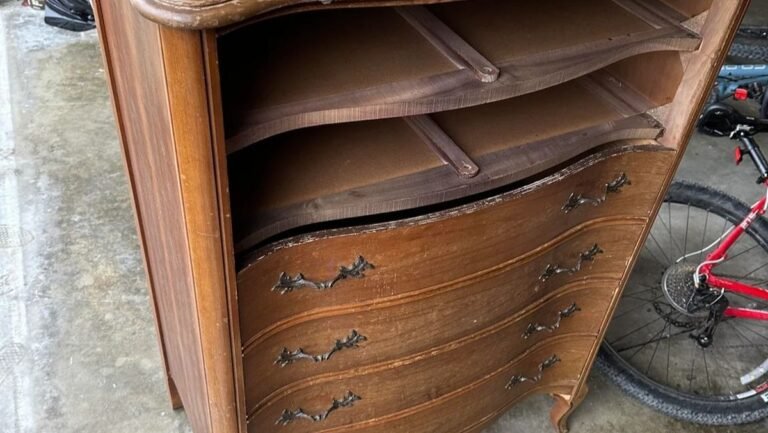 A Rough Facebook Marketplace Dresser Looks Completely Different in French Powder Blue