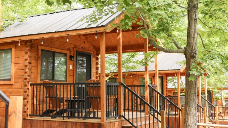 Aspen Tiny House Flaunts Covered Porch, Great Room and Loft