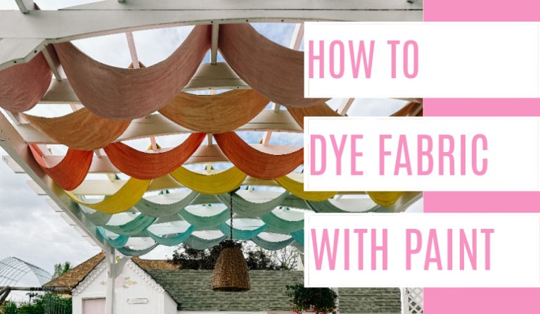 Dye Fabric with Paint – at home with Ashley