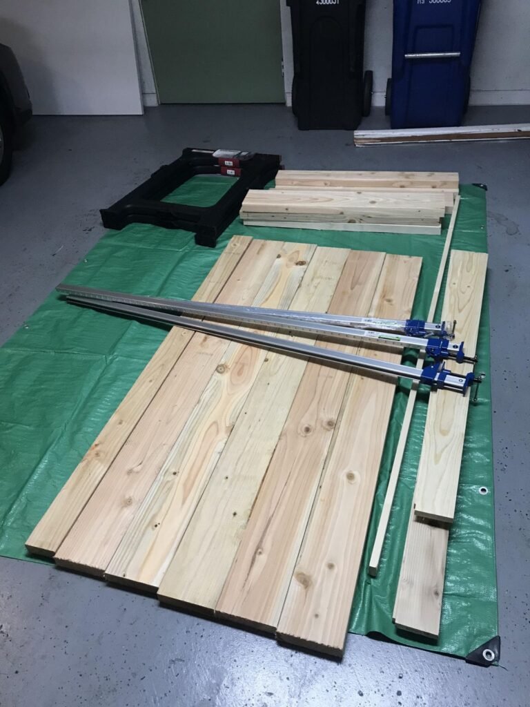 He Glued Together Oak Boards and Built His Own Countertops