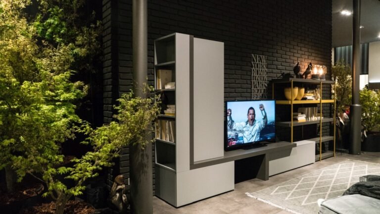 Living Rooms Replaced Basic TV Stands With Full Media Walls