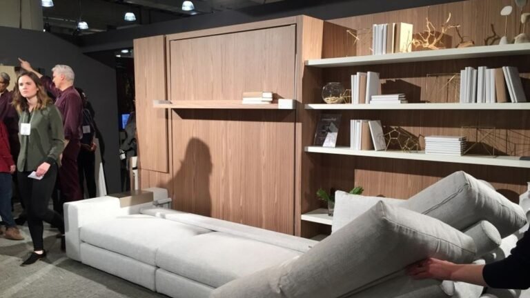 Small Living Rooms Are Hiding Full Beds Behind the Sofa