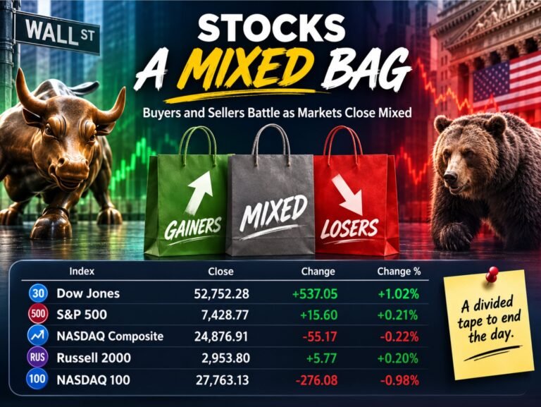 US stock pattern continues. Dow up. Nasdaq down