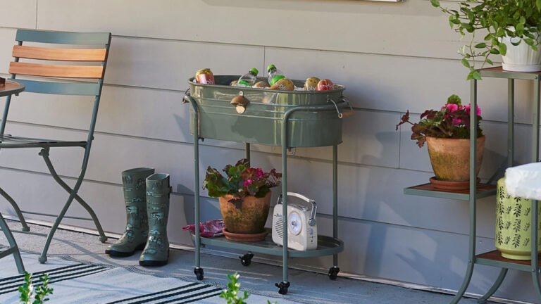 This $40 Ice Bucket Stand for Patio Goes Beyond Its Intended Use