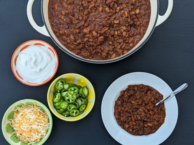 Sue Polinsky’s No Tomato Chili Recipe