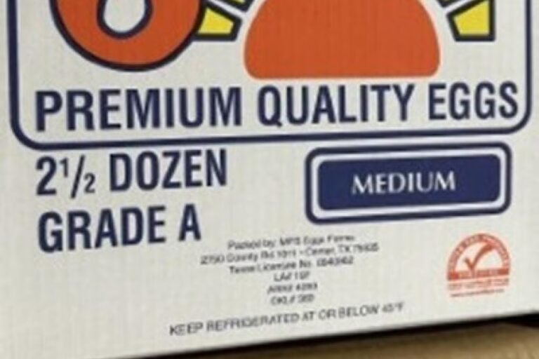 FDA Links Recalled Eggs to 98 Salmonella Cases Across 17 States