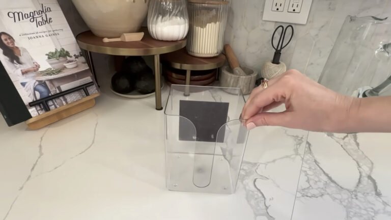 She Uses A Dollar Tree Dryer Sheet Holder For Smart Kitchen Cabinet Storage