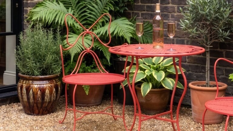 This Pretty Bow Outdoor Table Set Is Currently Half Price |
