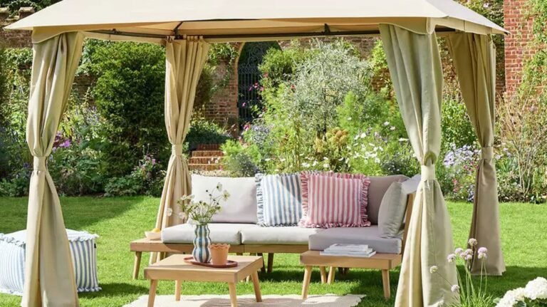 I just spotted the ultimate luxe-looking garden shade alternative at Argos