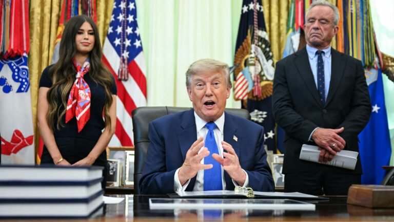 Trump signs vaccine executive order calling for fewer childhood shots