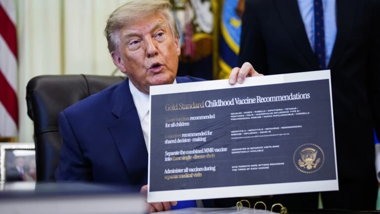 MMR vaccine: Trump wants to split childhood shot up