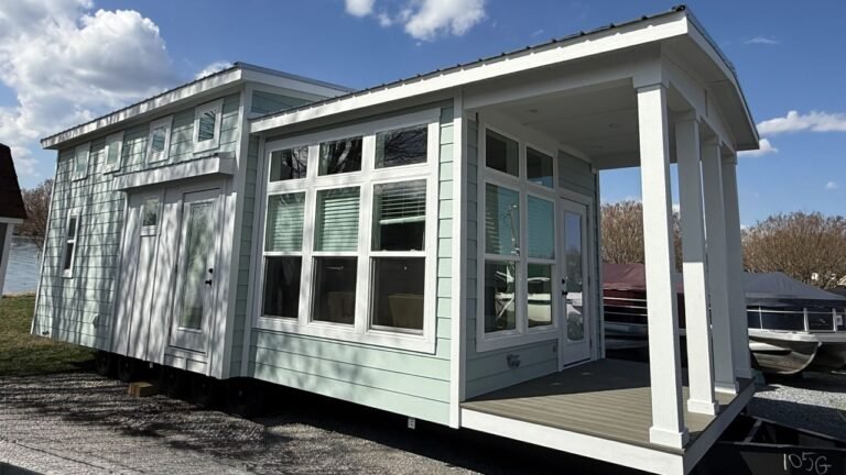 DeSoto Tiny House has Open Porch and Electric Fireplace