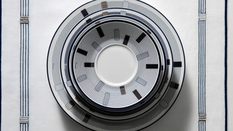 Dior Launches Art Deco-Inspired Godron Tableware Collection