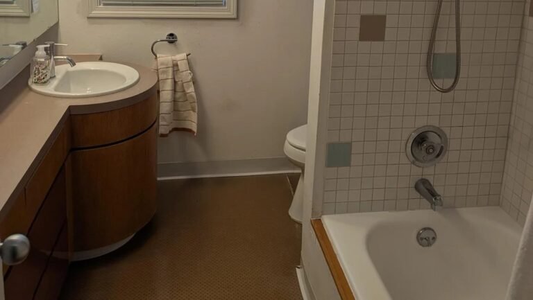 They Gutted This Dated Bathroom but Kept the Layout Almost the Same