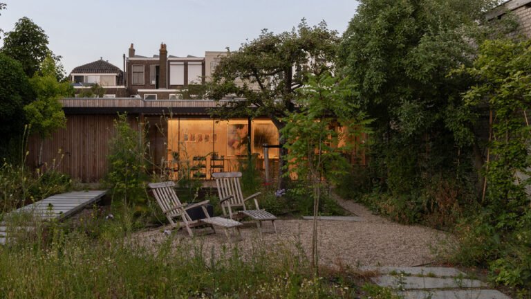 Delft Canal-Side House Hides Artist’s Refuge Behind Secret Garden