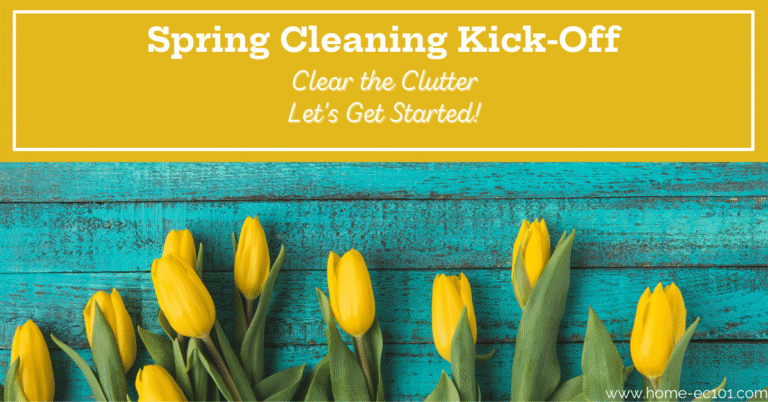 Spring Cleaning Clutter Clearing Kick-Off