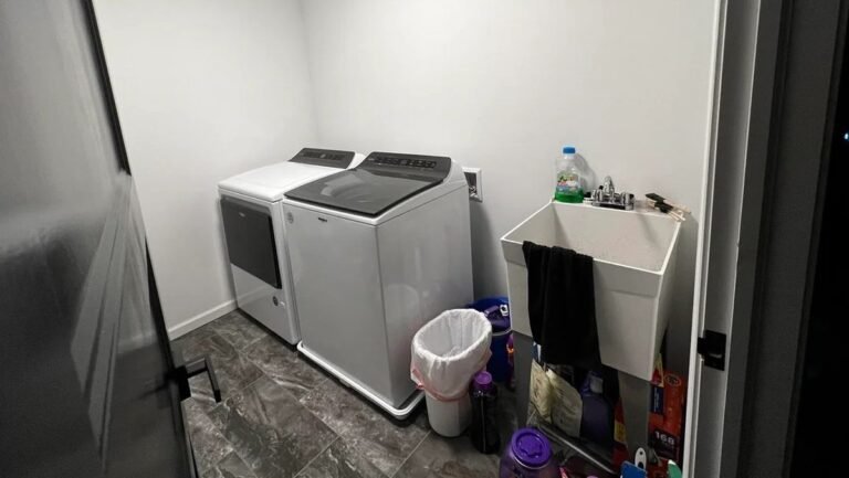 This Basic Laundry Room Looks Completely Different Without Moving the Washer or Dryer