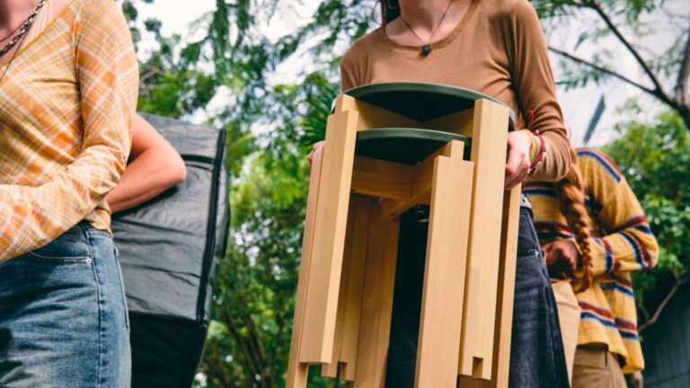 IKEA’s New Stacking Stools Transform Into Display Shelves |