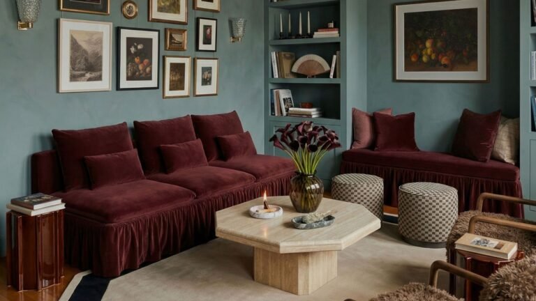 Burgundy and Light Blue Is the Hottest Color Combination