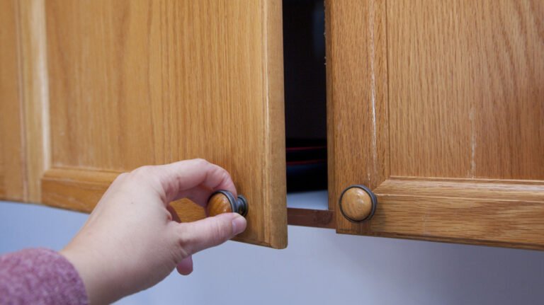 The Clever Way To Update Honey Oak Cabinets Without Painting Them