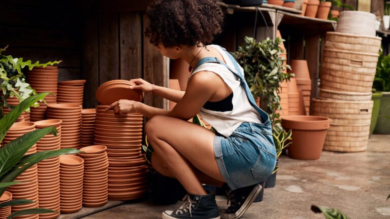 Upcycle Old Plant Saucers To Keep Your Bathroom Floors Clean