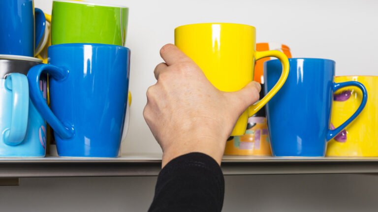 No More Overstuffed Cabinets: A Simpler DIY Solution For Storing Coffee Mugs