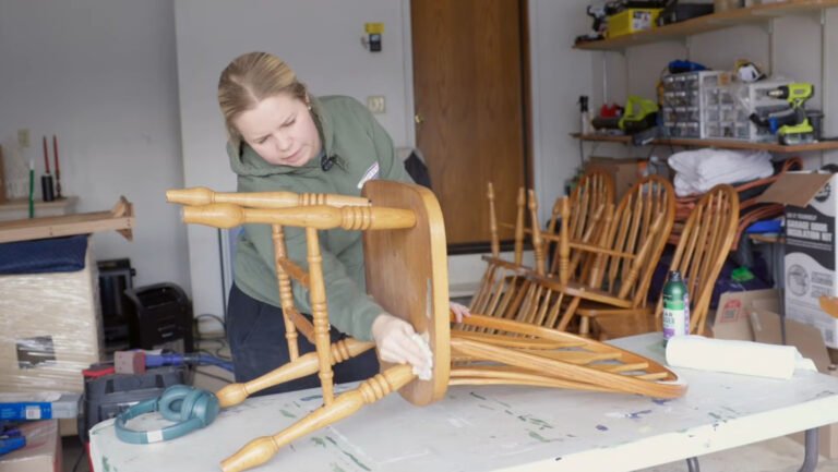 Skip Paint: An Easier Way To Update Honey Oak Chairs