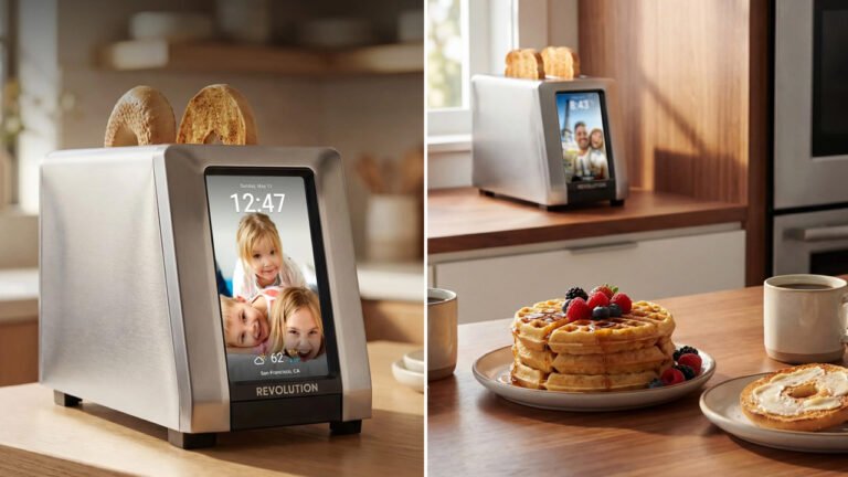 This New Smart Toaster Displays Your Photos as It Toasts Bread