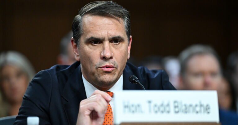 Blanche rescinds ‘anti-weaponization’ fund ahead of key vote
